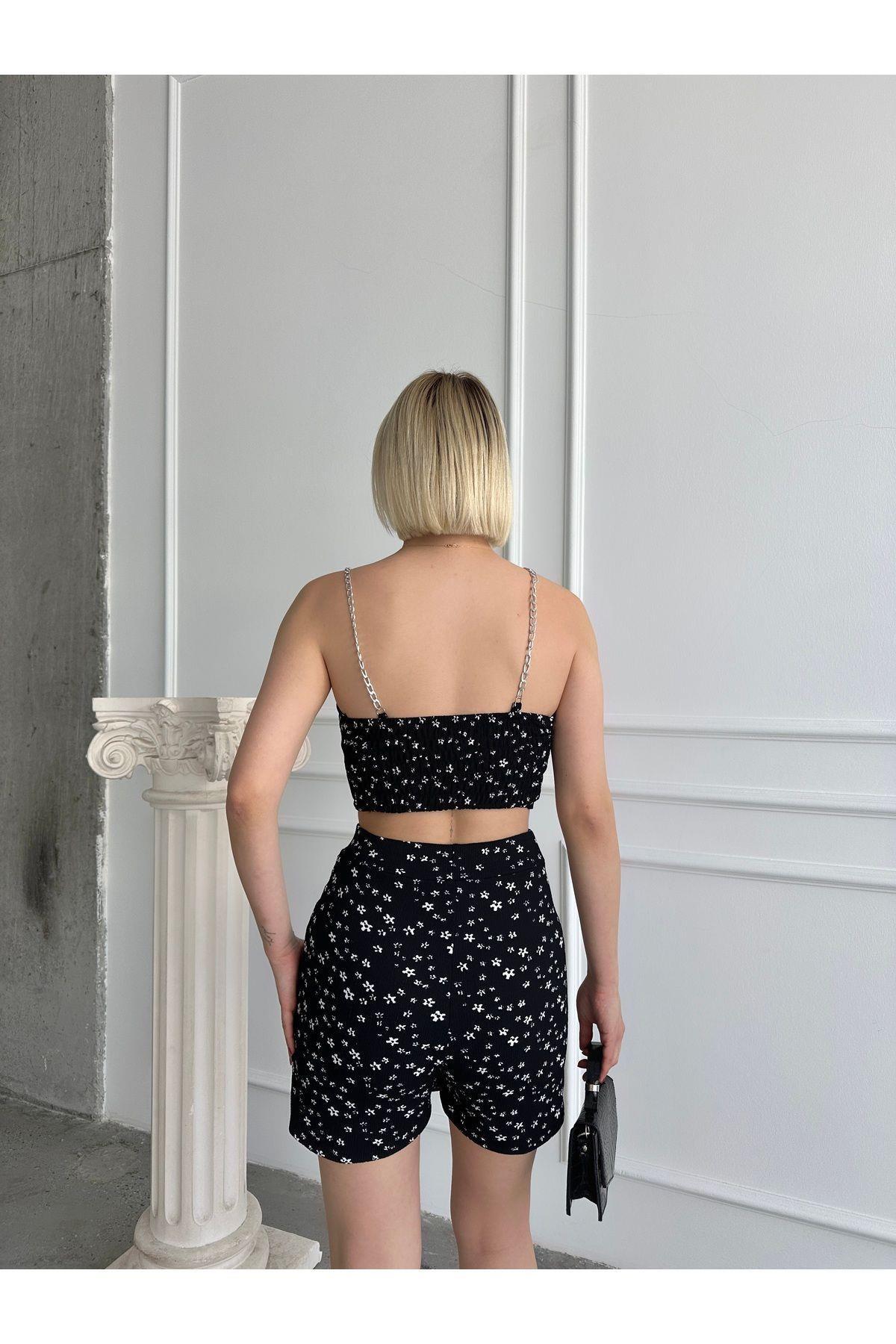 Floral Crop Top & Skort Set