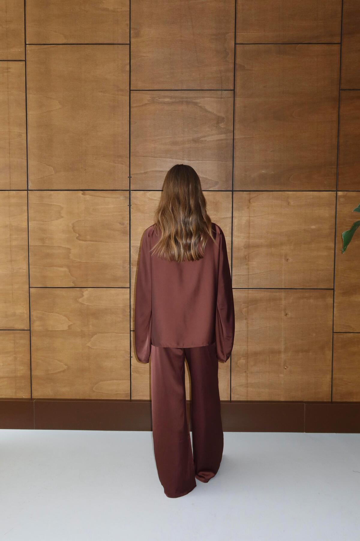 Relaxed Fit Satin Set