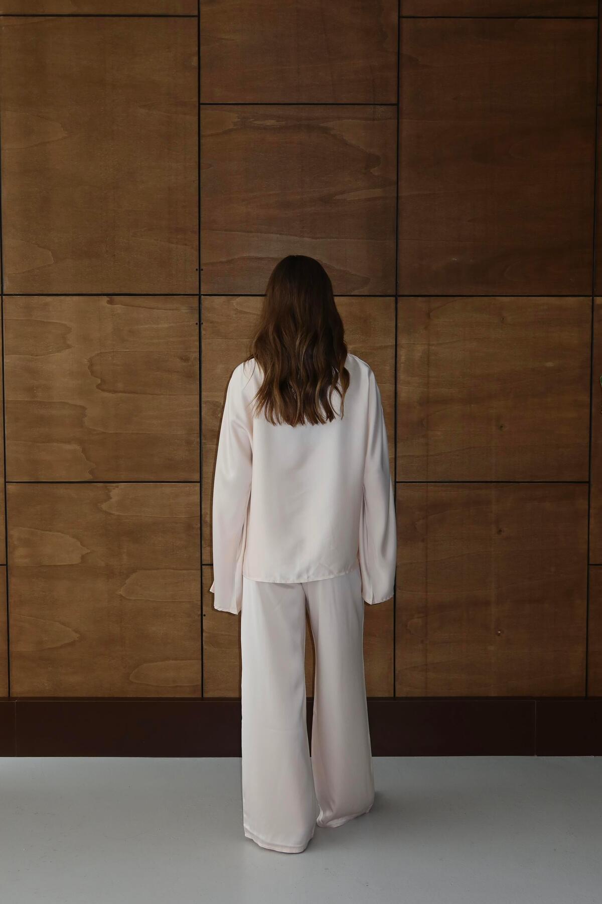 Relaxed Fit Satin Set