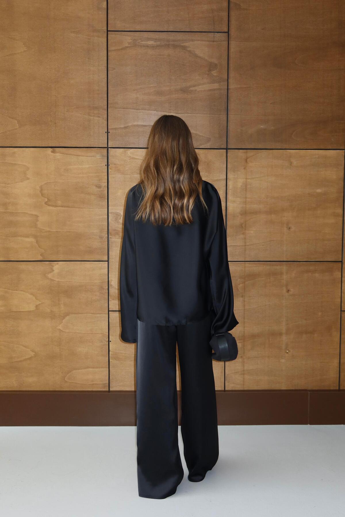 Relaxed Fit Satin Set