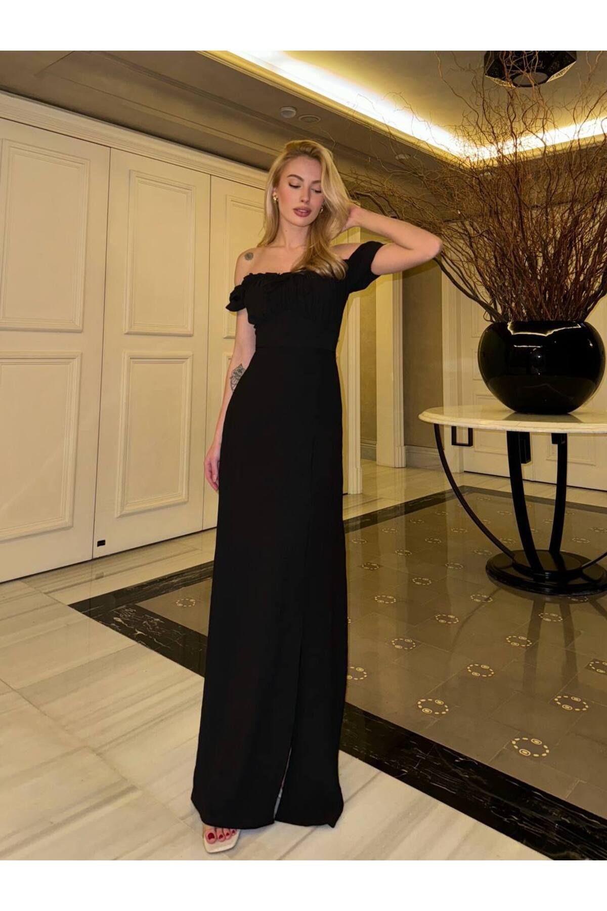 Aerobin Fabric Maxi Dress with Slit