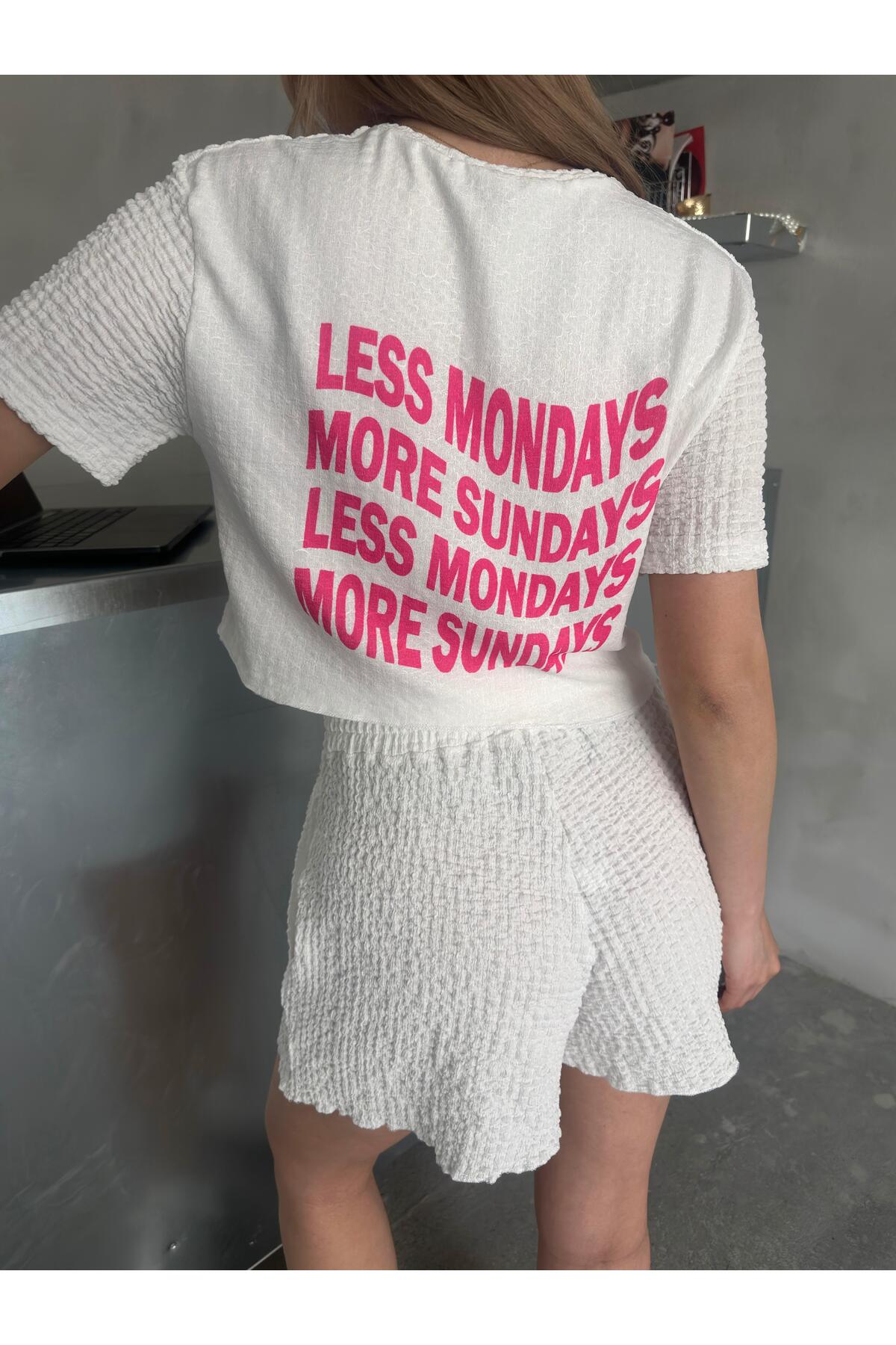 Relaxed Fit Textured Shorts Set