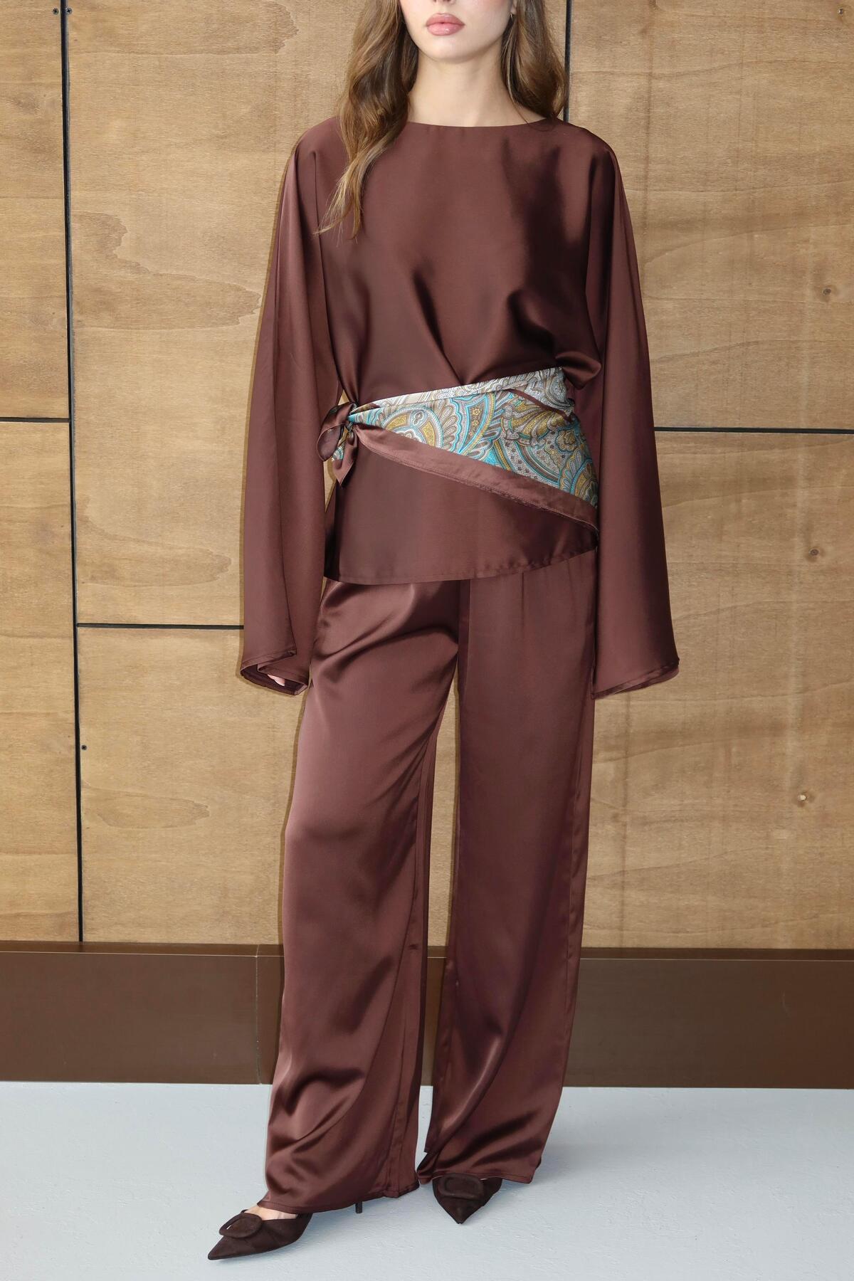 Relaxed Fit Satin Set