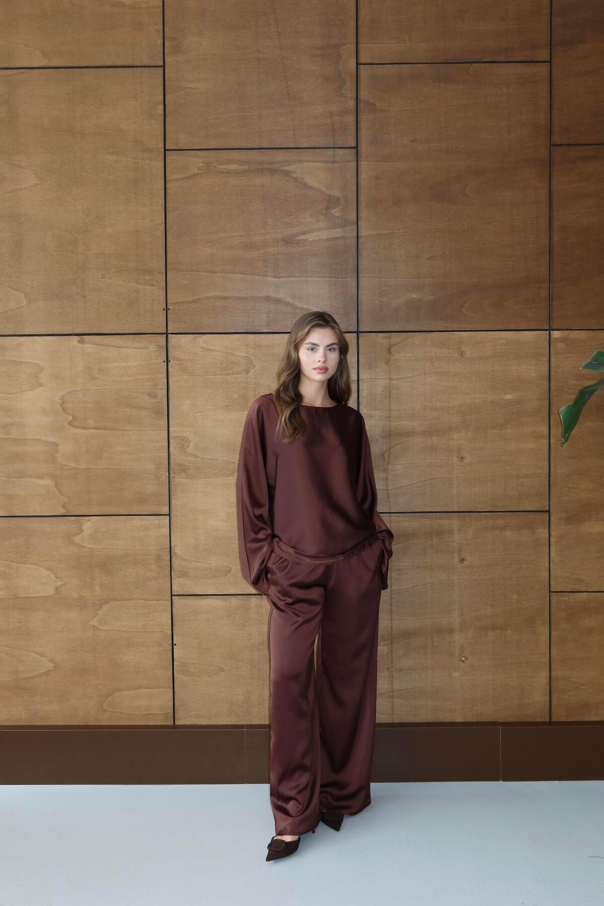 Relaxed Fit Satin Set